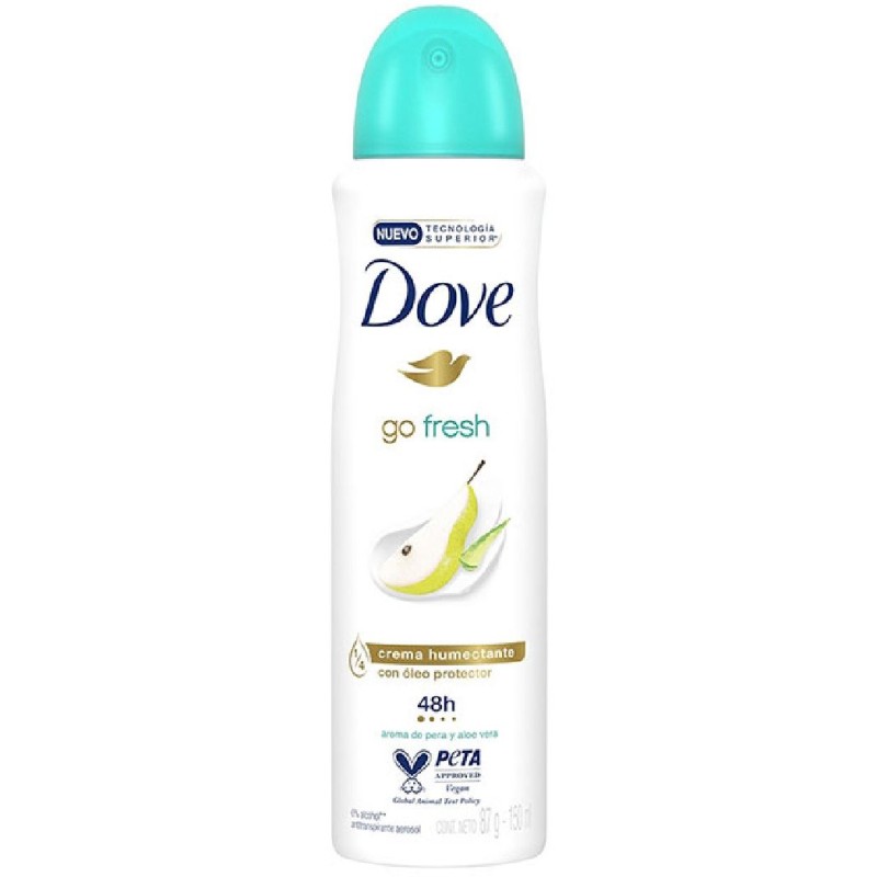DOVE ANTIPERSPIRANT DEO 150ML GO FRESH PEAR ALOE VERA