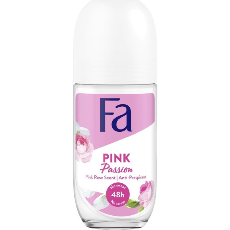 FA ANTIPERSPIRANT ROLL ON 50ML PINK PASSION
