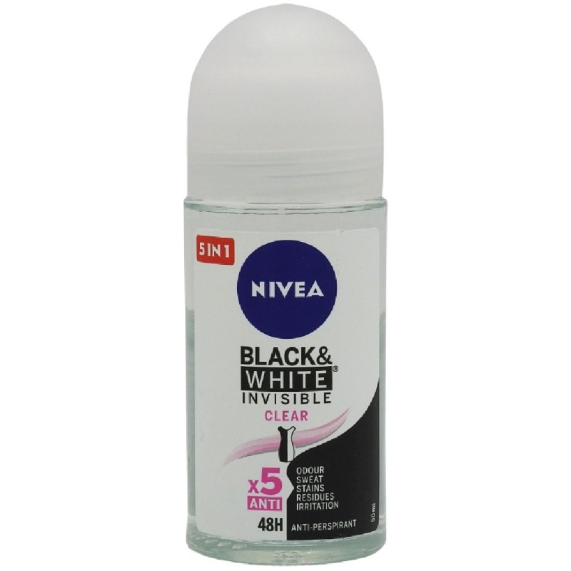 NIVEA ANTIPERSPIRANT ROLL ON 50ML INVISIBLE CLEAR