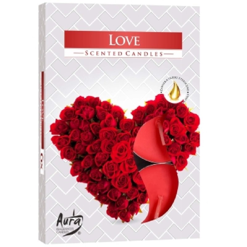 LUMANARE PASTILA PARFUMATA P15-105 LOVE 6BUC/SET