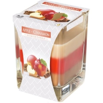 LUMANARE PARFUMATA IN PAHAR IN TREI CULORI SNK80-87 MAR SI SCORTISOARA