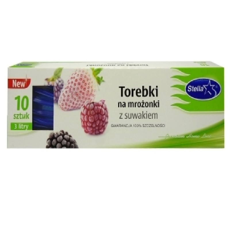 STELLA PUNGI ALIMENTARE CU FERMOAR 3L 10BUC/SET