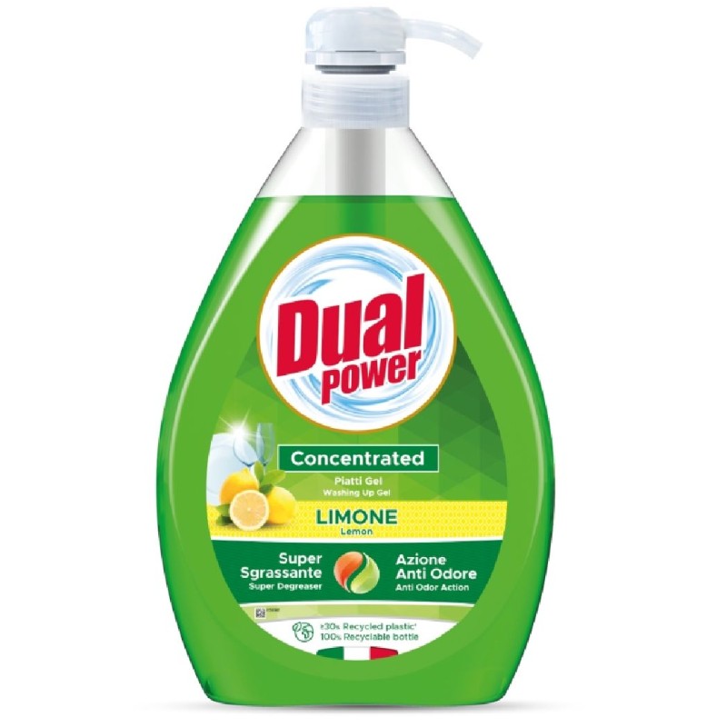 DUAL DETERGENT VASE 1000ML LIMONE