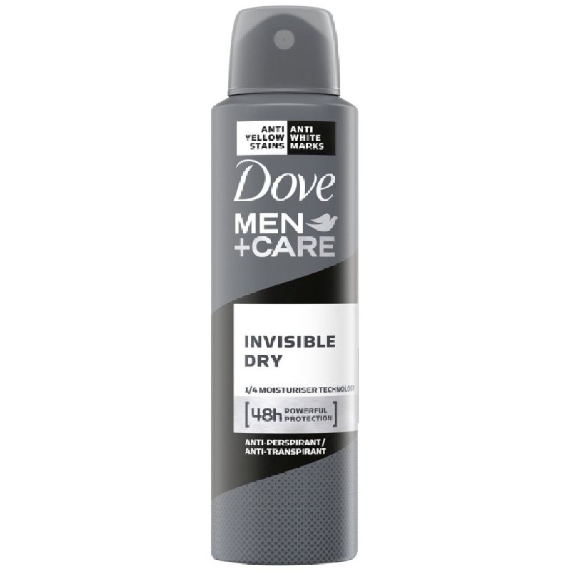 DOVE ANTIPERSPIRANT DEO 250ML MEN INVISIBLE DRY