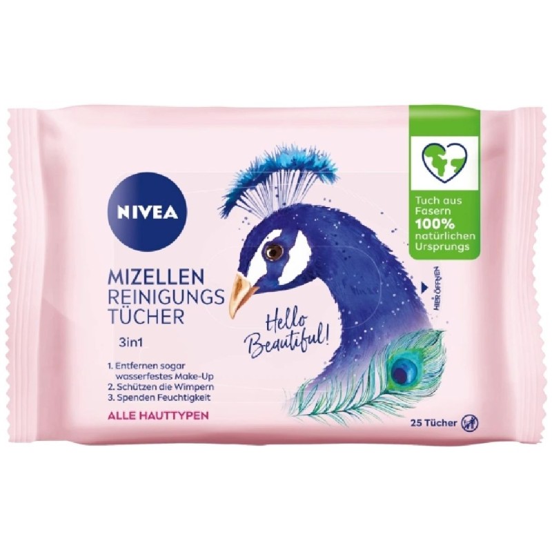 NIVEA SERVETELE UMEDE DEMACHIANTE 25BUC 3 IN 1 APA MICELARA