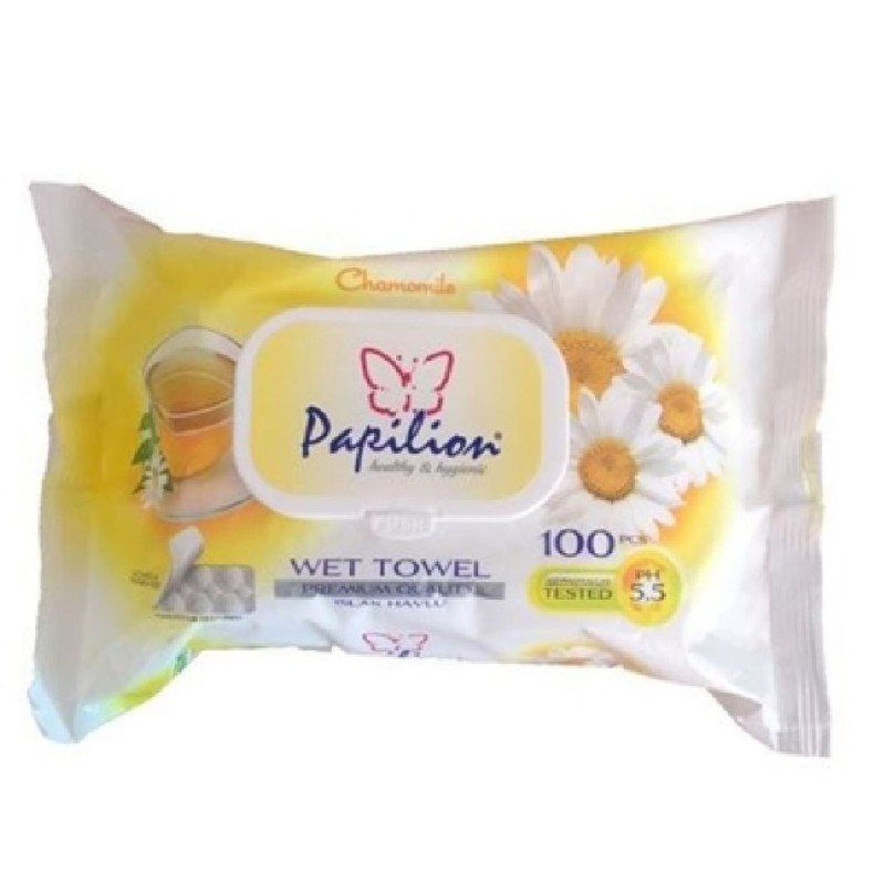 PAPILION SERVETELE UMEDE 100BUC CHAMOMILE CAPAC