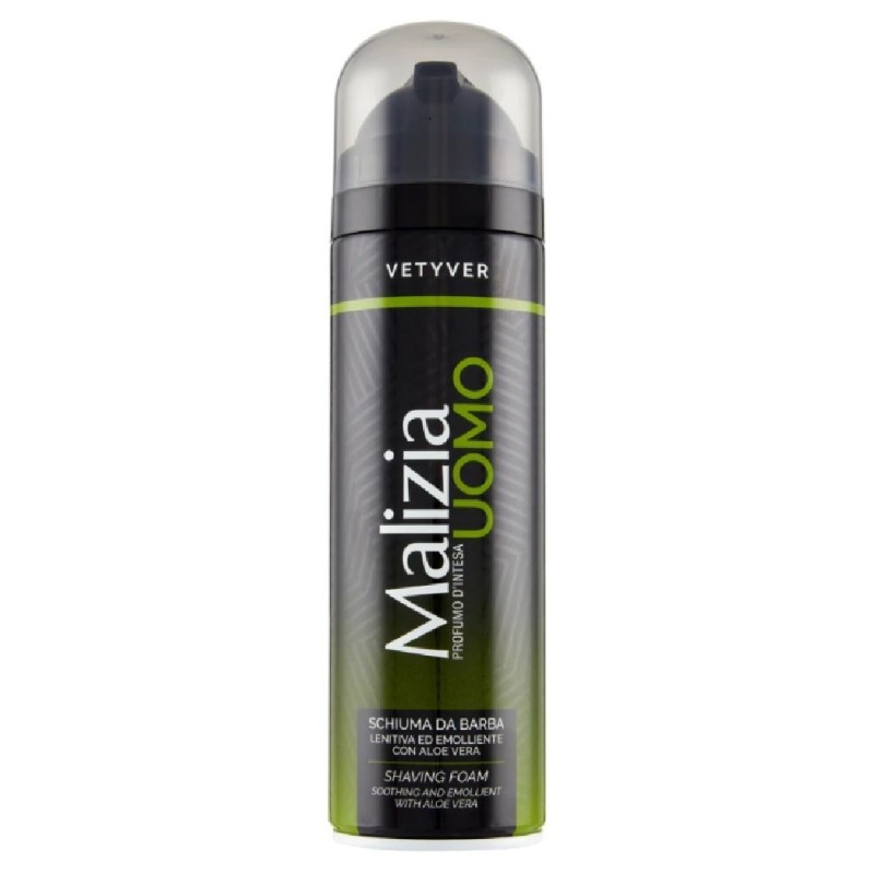 MALIZIA SPUMA RAS 300ML VETYVER
