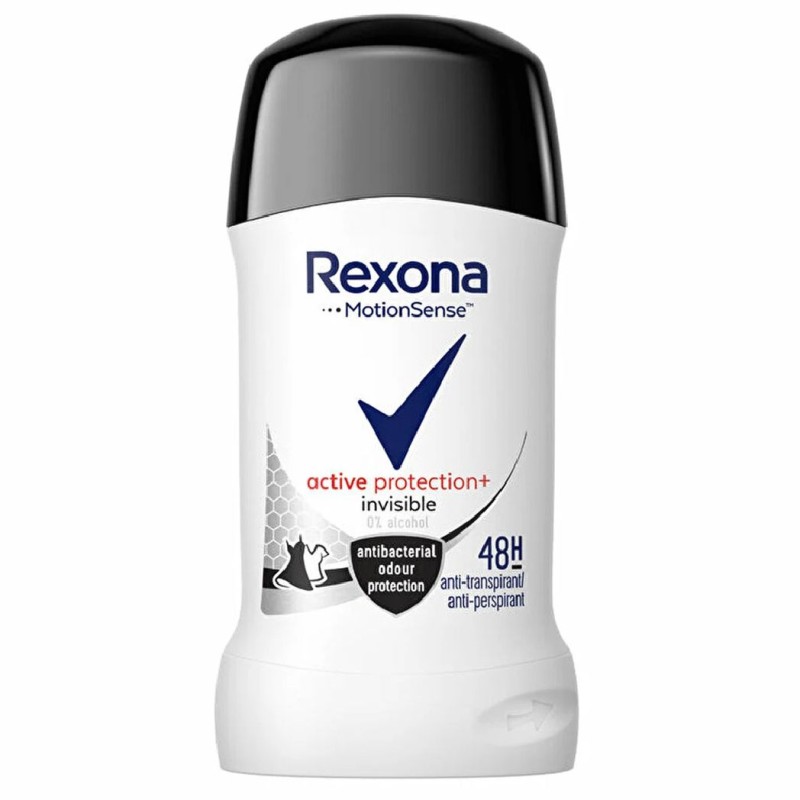 REXONA ANTIPERSPIRANT STICK 40ML INVISIBLE ACTIVE