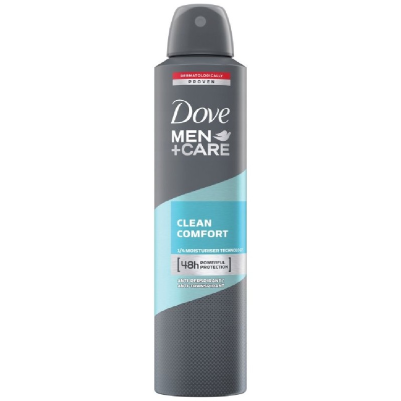 DOVE ANTIPERSPIRANT DEO 250ML MEN CARE CLEAN COMFORT
