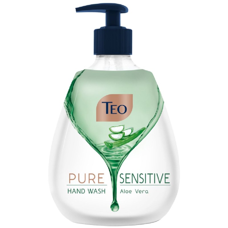 TEO SAPUN LICHID POMPA 400ML PURE SENSITIVE ALOE VERA