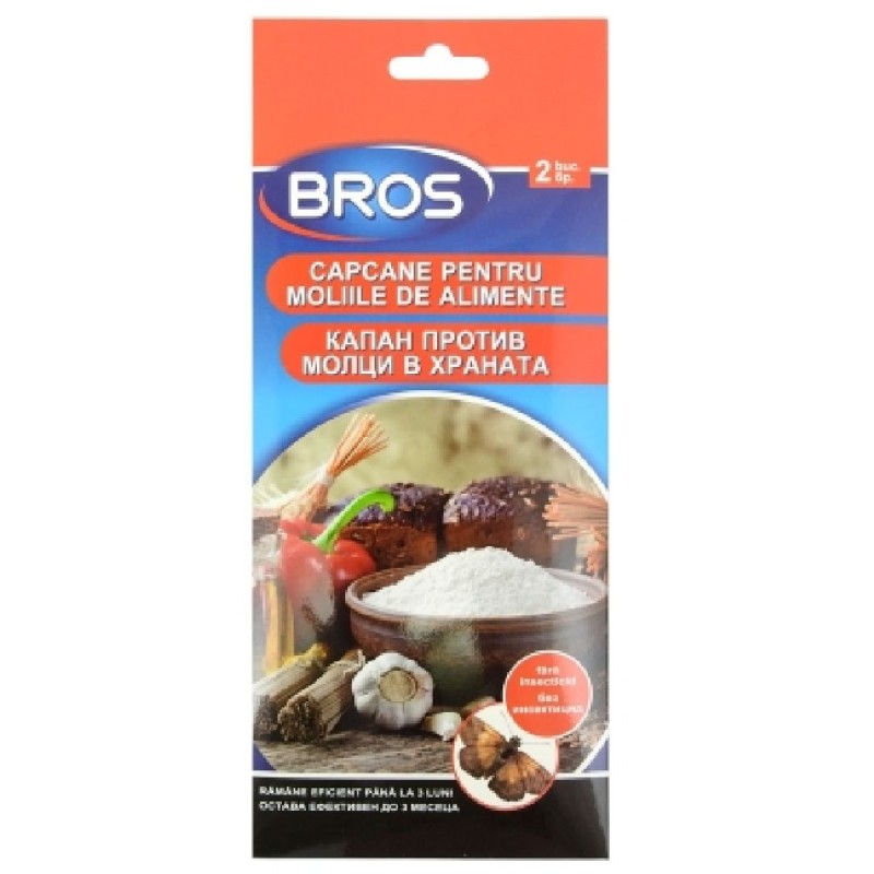 BROS CAPCANA BANDA PENTRU MOLIILE DE ALIMENTE 2BUC/SET