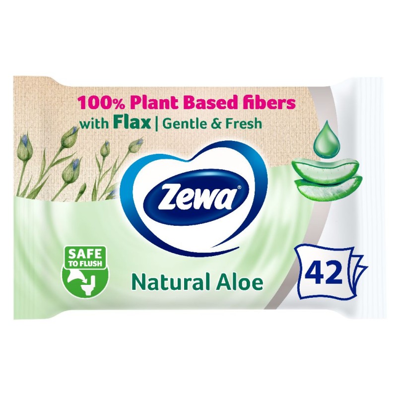 ZEWA HARTIE IGIENICA UMEDA 42BUC ALOE VERA