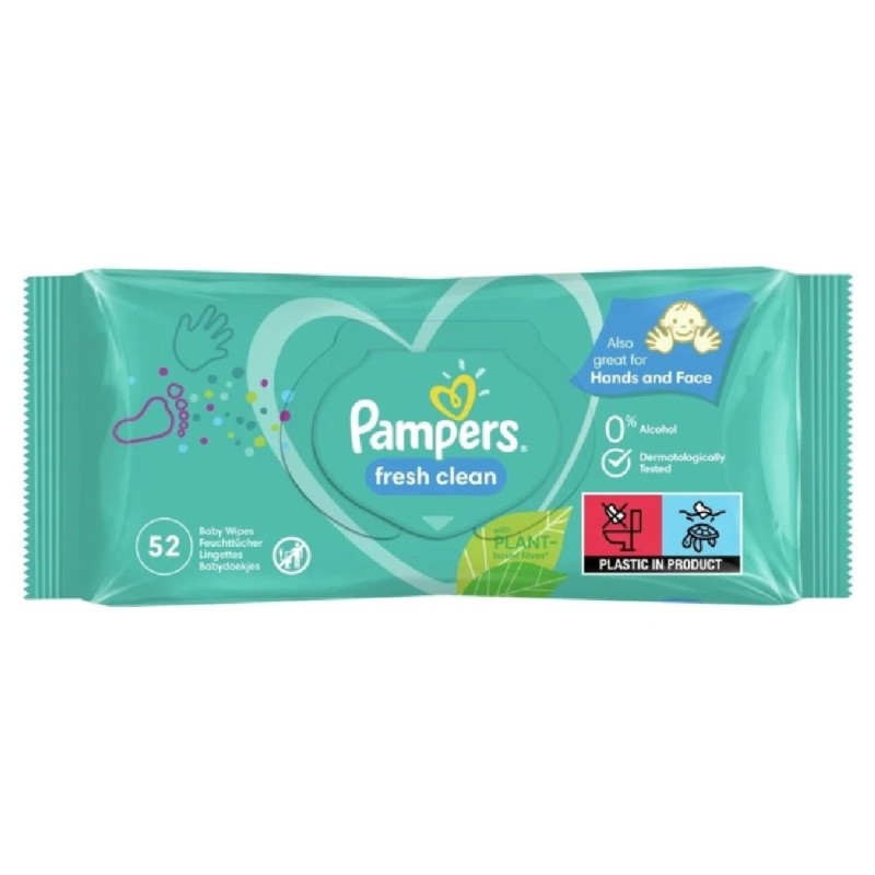PAMPERS SERVETELE UMEDE BABY FRESH CLEAN 52BUC