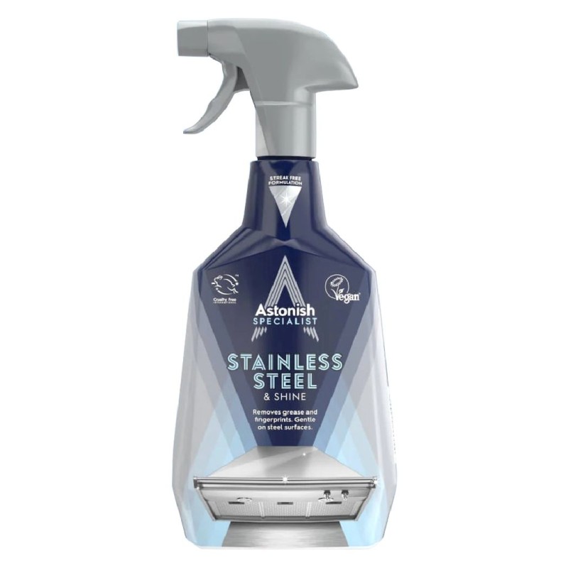 ASTONISH PREMIUM SOLUTIE CURATARE 750ML INOX CLEAR WATERS
