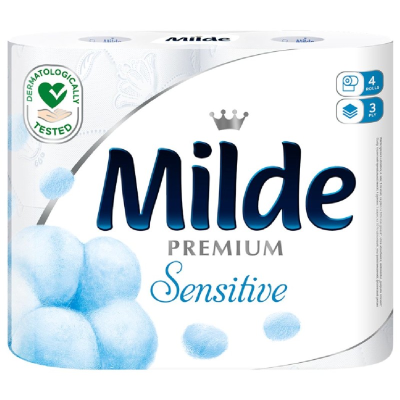 MILDE HARTIE IGIENICA 4ROLE 3STRATURI SENSITIVE