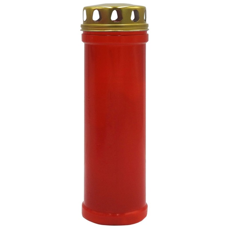 CANDELA CU CAPAC 60LL ROSU 8BUC/SET