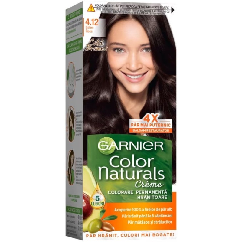 GARNIER COLOR NATURALS VOPSEA PAR 4.12 SATEN RECE