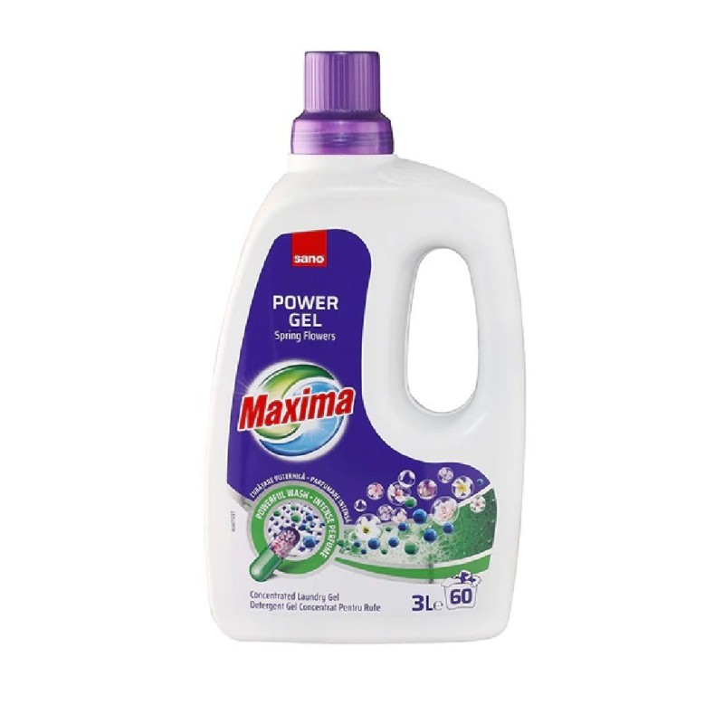 SANO MAXIMA DETERGENT GEL 3L SPRING FLOWERS 60 SPALARI