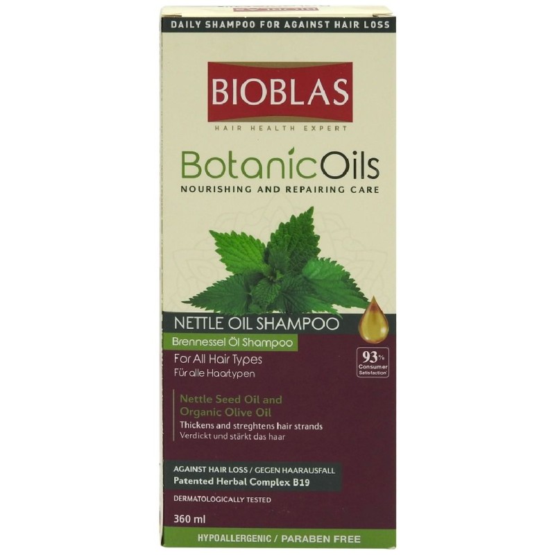 BIOBLAS SAMPON BOTANIC OILS 360ML NETTLE PAR SUBTIRE