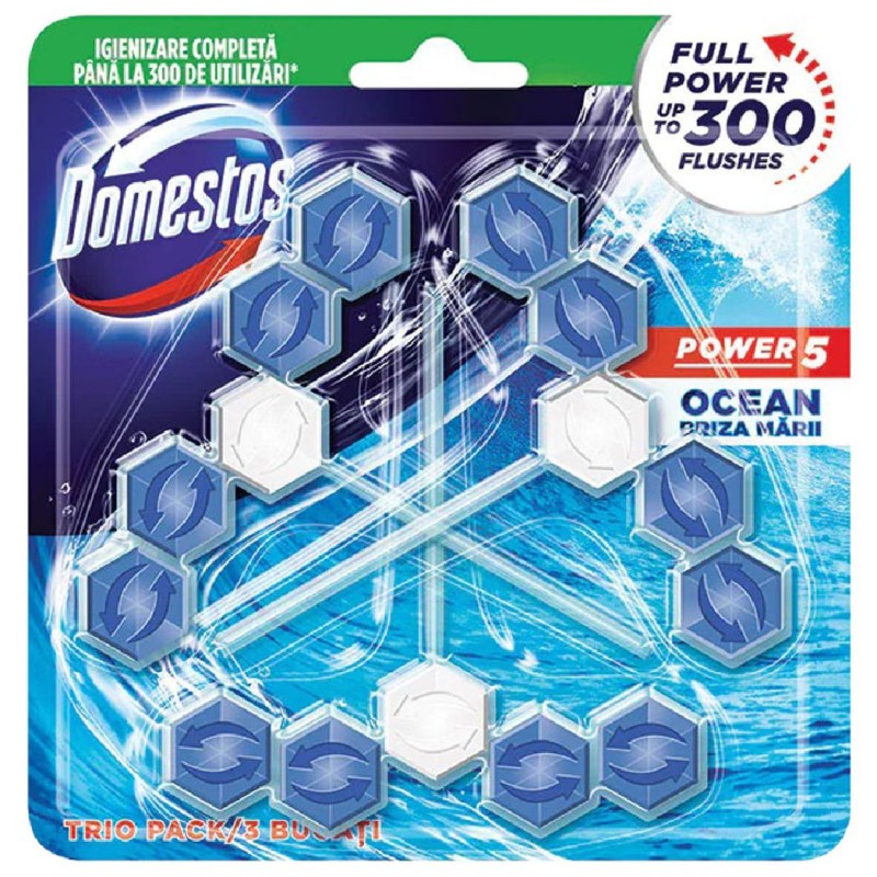 DOMESTOS ODORIZANT WC BILE 3X55G OCEAN