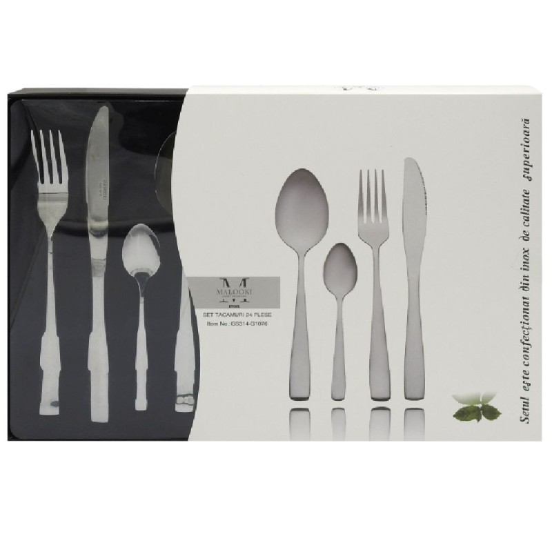 MALOOKI SET TACAMURI INOX 24 PIESE