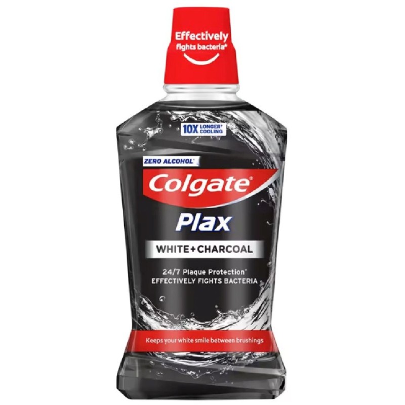 COLGATE APA GURA 500ML PLAX WHITE CHARCOAL