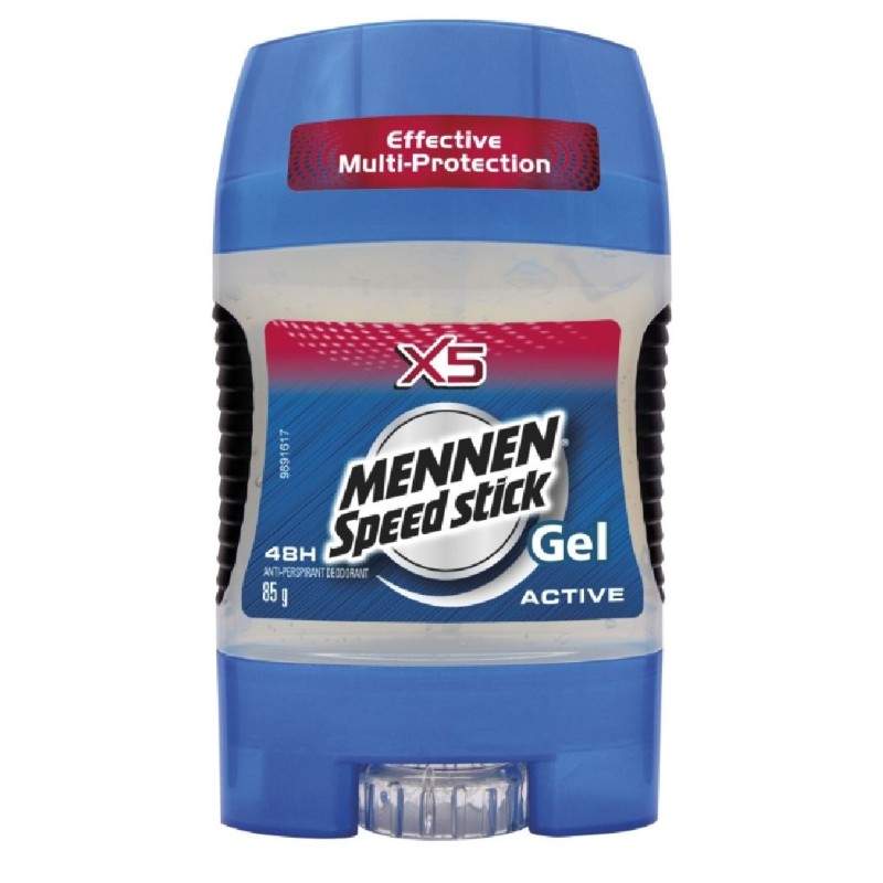 MENNEN SPEED STICK ANTIPERSPIRANT STICK 85G GEL ACTIVE X5