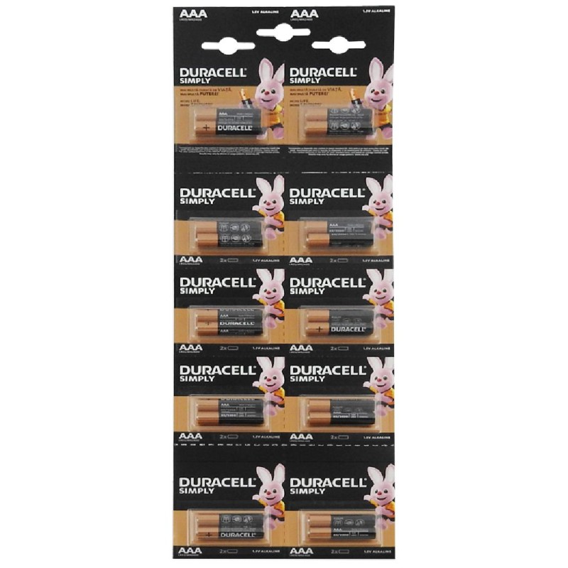 DURACELL BATERII R3 AAA 20 BUC/SET