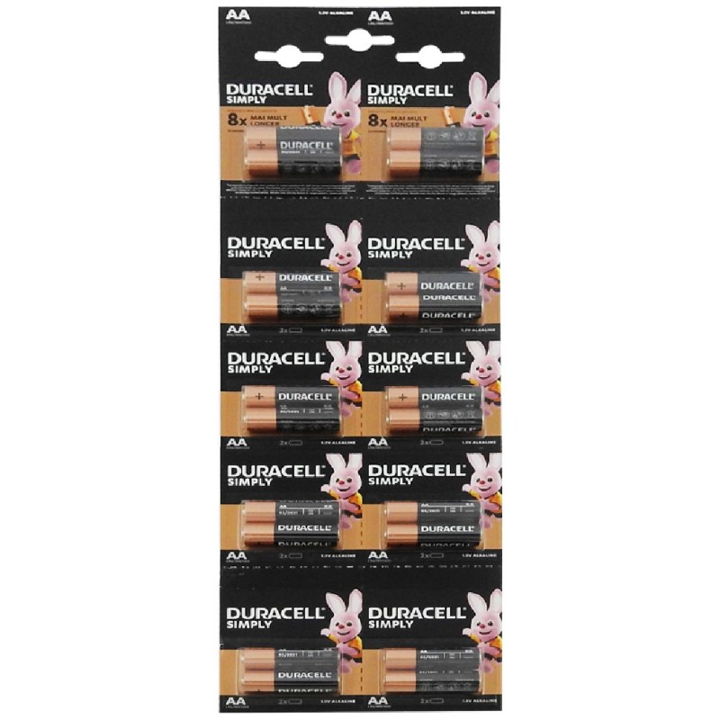 DURACELL BATERII R6 AA 20 BUC/SET