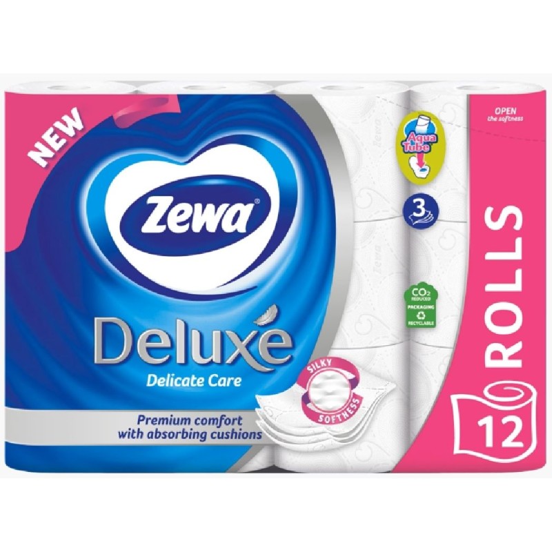 ZEWA HARTIE IGIENICA 3STR 12ROLE DELUXE DELICATE CARE
