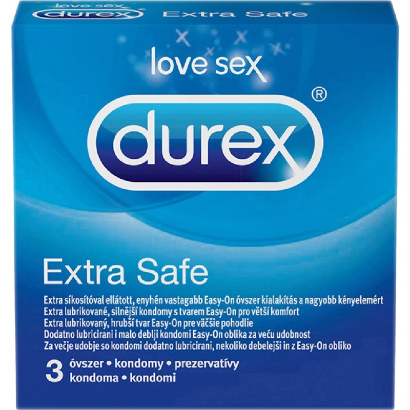 DUREX PREZERVATIVE 3BUC/SET EXTRA SAFE