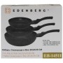 EDENBERG SET TIGAI 3PCS ALUMINIU MARMURAT 20/24CM +WOK 28CM EB-14511