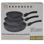 EDENBERG SET TIGAI 3PCS ALUMINIU MARMURAT 20/24CM +WOK 28CM EB-14512