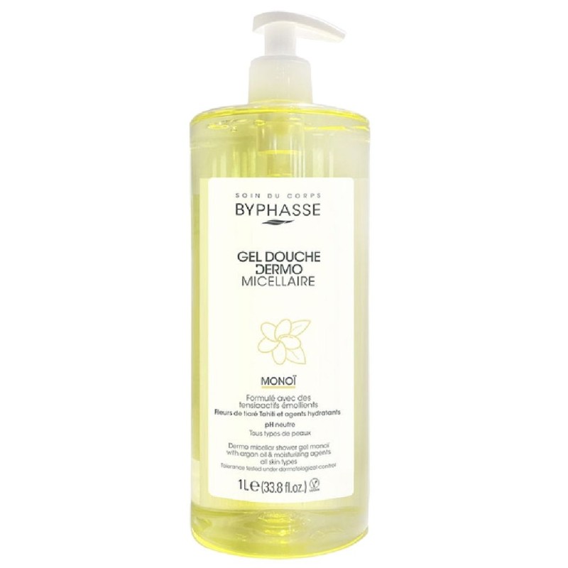 BYPHASSE GEL DUS DERMO MICELAR 1000ML FLEUR DE TIARE