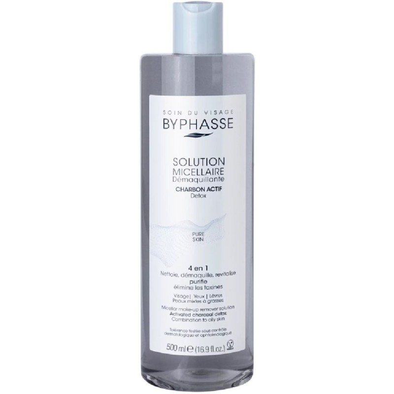 BYPHASSE APA MICELARA 500ML ACTIV CARBON