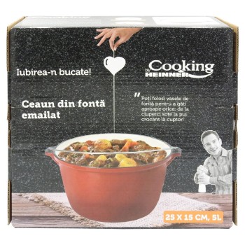 HEINNER CEAUN FONTA EMAILATA 25X15CM 5L HR-HYCC-25P