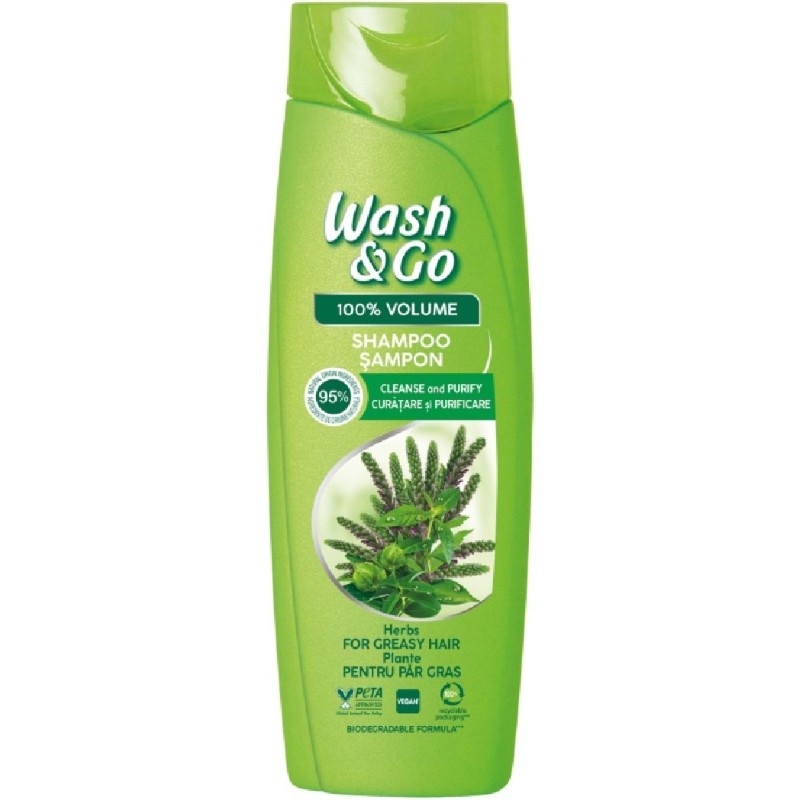 WASH&GO SAMPON 360ML HERBS