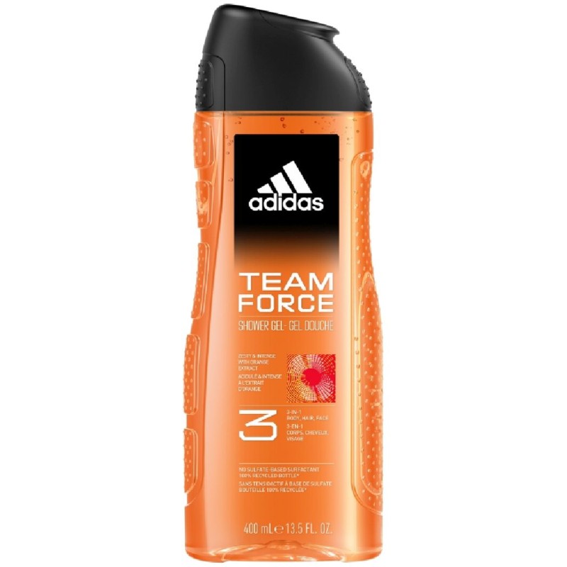 ADIDAS GEL DUS 400ML MEN TEAM FORCE