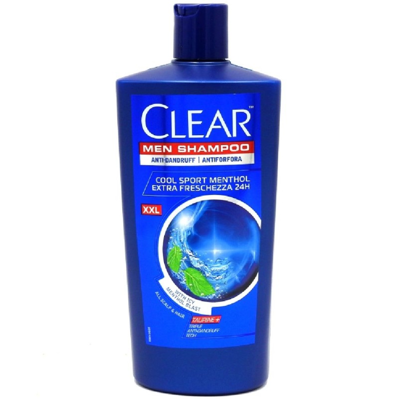 CLEAR SAMPON 610ML MEN COOL SPORT MENTOL