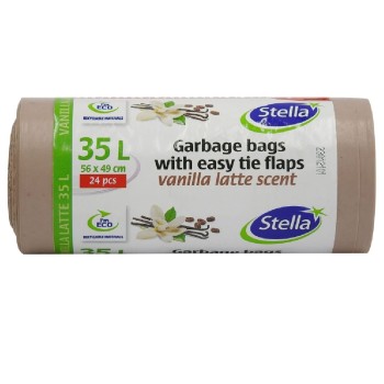 STELLA SACI MENAJ VANILLA LATTE 35L/24BUC CU URECHI PARFUMATI