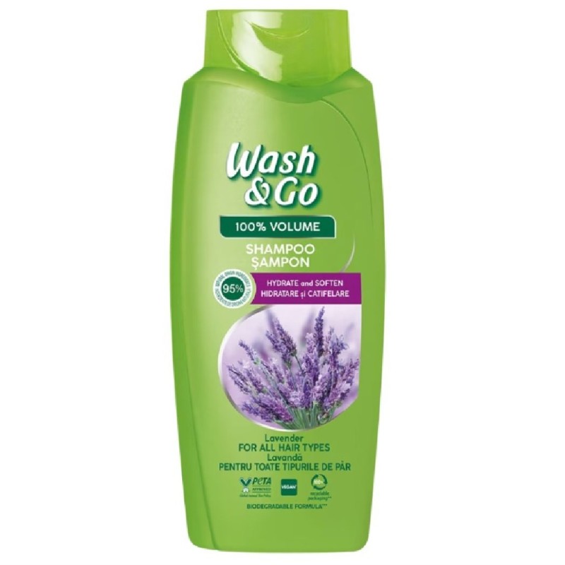 WASH&GO SAMPON 675ML LAVANDA