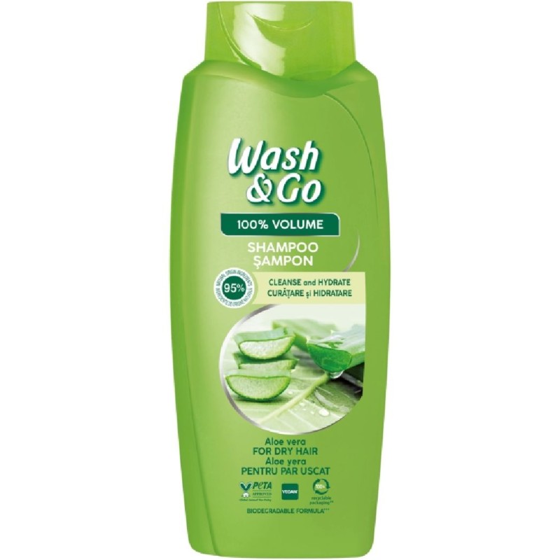 WASH&GO SAMPON 675ML ALOE VERA