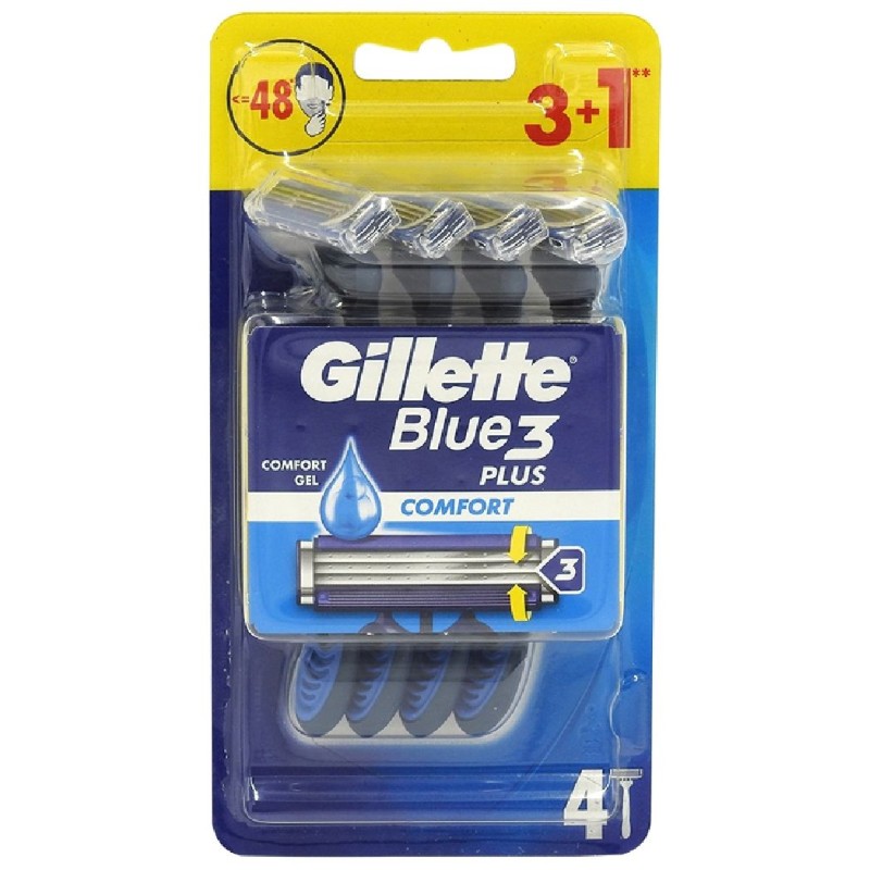 GILLETTE APARAT RAS BLUE3  3+1BUC PLUS COMFORT