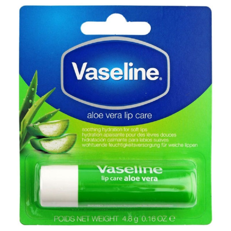 VASELINE LIP BALSAM 4.8G ALOE VERA