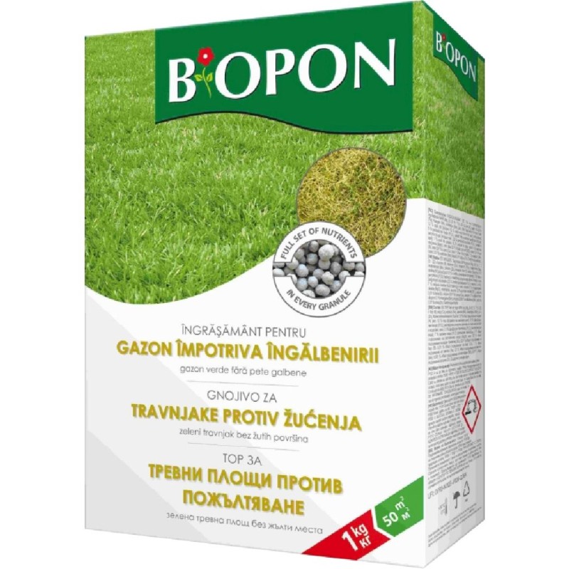 BIOPON INGRASAMANT GAZON 1KG IMPOTRIVA INGALBENIRII
