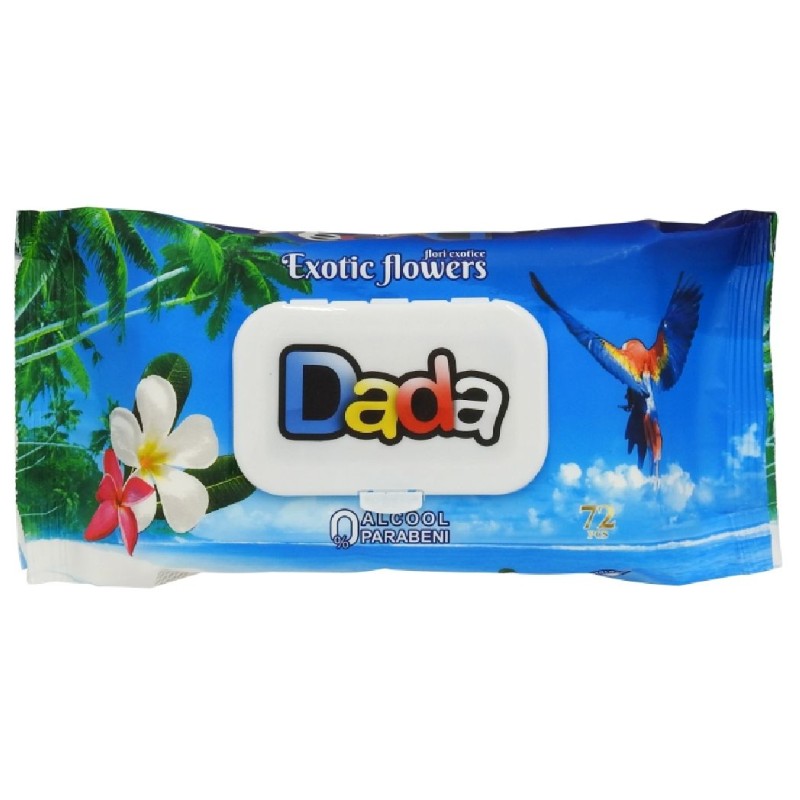 DADA SERVETELE UMEDE 72BUC EXOTIC FLOWERS