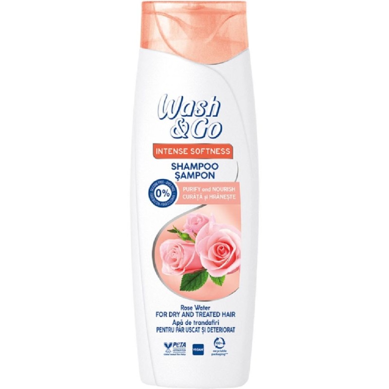 WASH&GO SAMPON 360ML TRANDAFIR