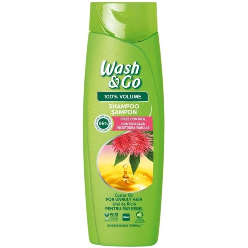 WASH&GO SAMPON 360ML ULEI RICIN