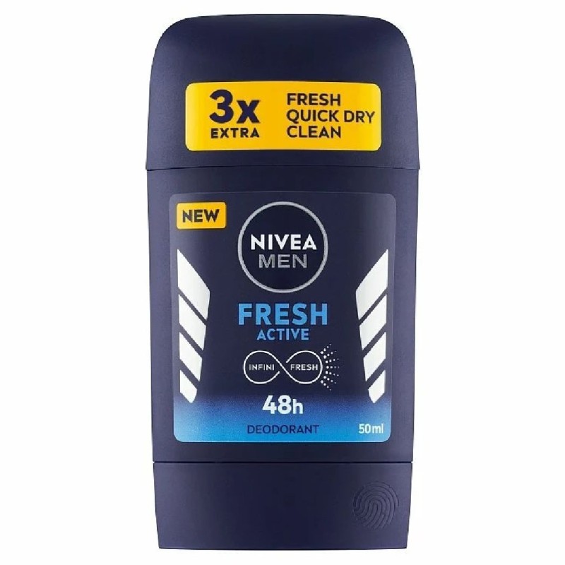 NIVEA ANTIPERSPIRANT STICK 50ML MEN FRESH ACTIVE