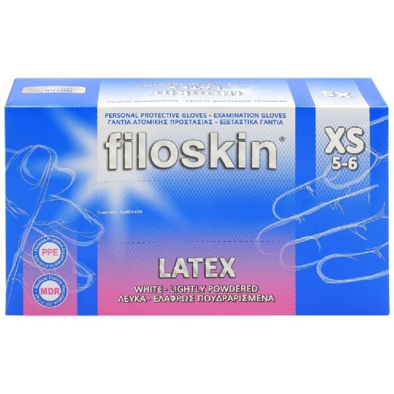 FILOSKIN MANUSI LATEX PUDRATE XS 100BUC